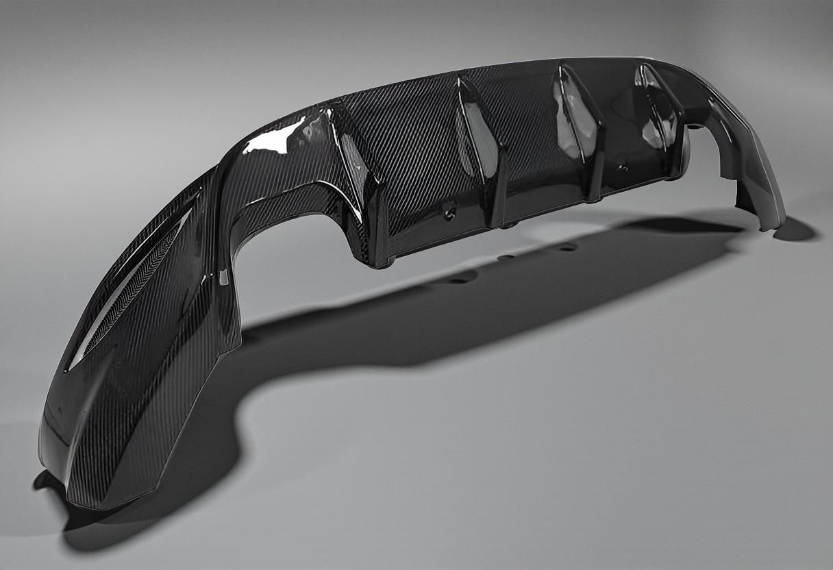 Carbon Fiber Rear Diffuser for VW Golf VII MK7 GTI (2014 & Up)