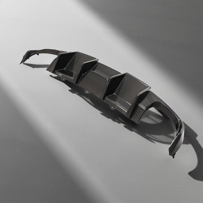 Carbon Fiber Rear Valance Lip for Audi S4 B8 & A4 Sline Sport Sedan (2008-2012)