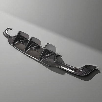 Mercedes-Benz C63 AMG Black Series Carbon Fiber Rear Diffuser with Big Fins (2012-2015 W204)