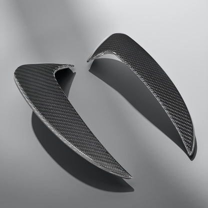 Mercedes Benz W205/C205/A205 C43 AMG Rear Bumper Vents & Canards Fins - Real Carbon (2015-2018) 2-Door