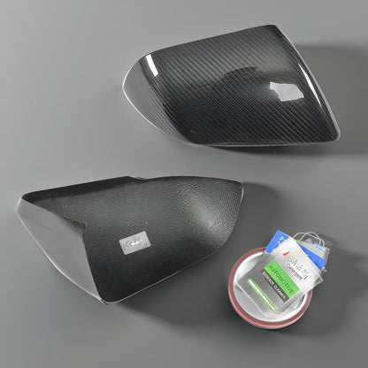 Vacuum Carbon Fiber Side Mirror Covers for Ford Mustang GT Coupe 2-Door (2015-2017)
