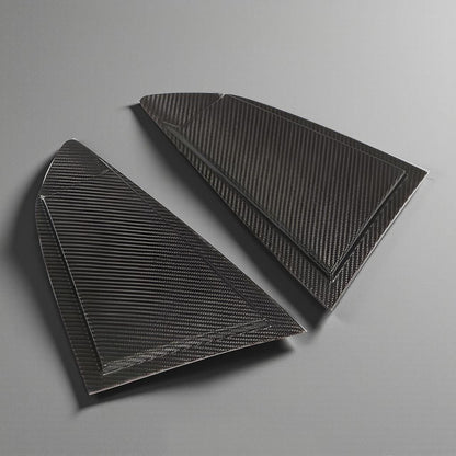 Dry Carbon Fiber Side Window Louver Vents for Chevy Camaro ZL1, RS, or SS 2-Door Coupe (2016-2019)