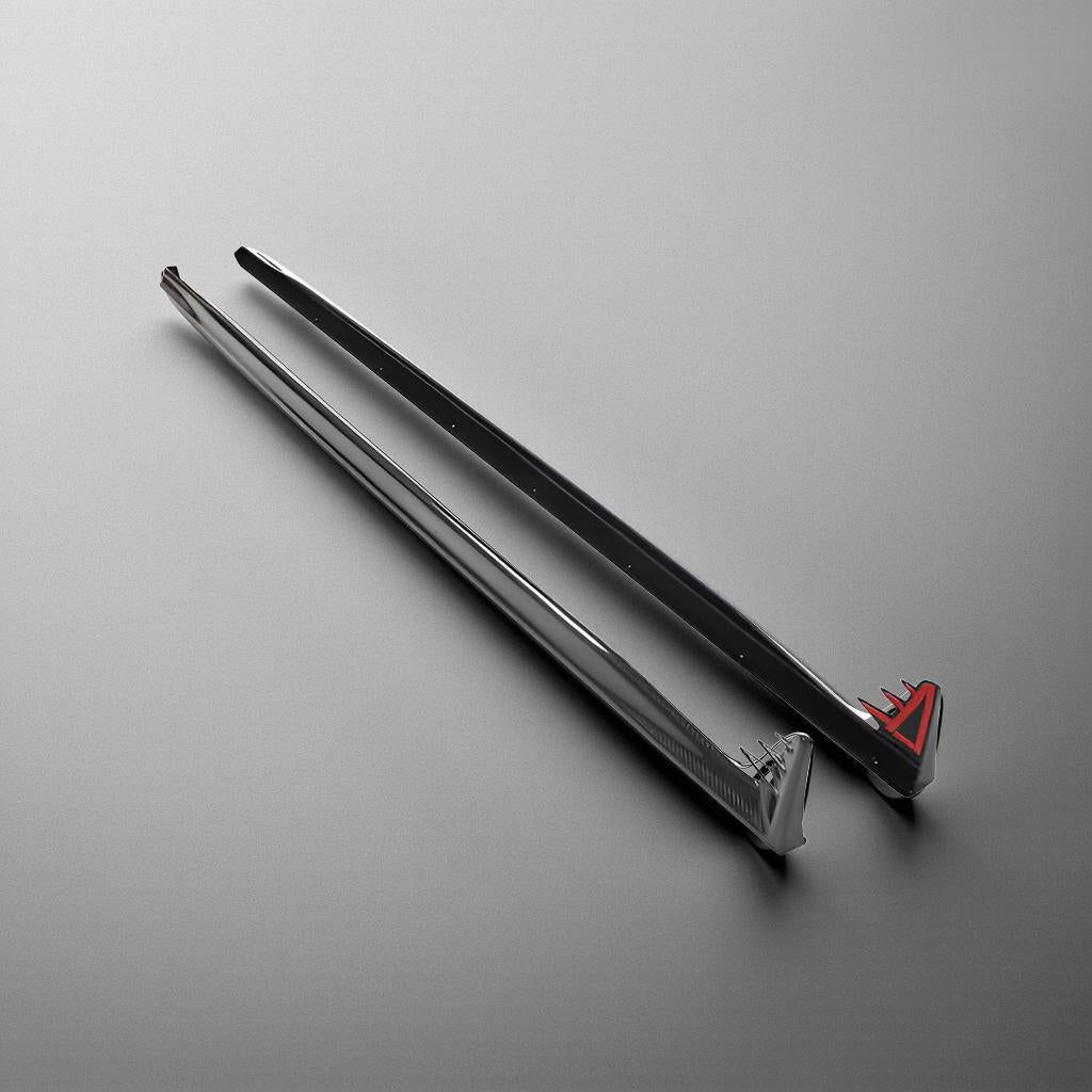 Carbon Fiber MK8 Side Skirts Winglet for VW Golf VIII GTI Hatchback 4-Door (2021 to 2022)