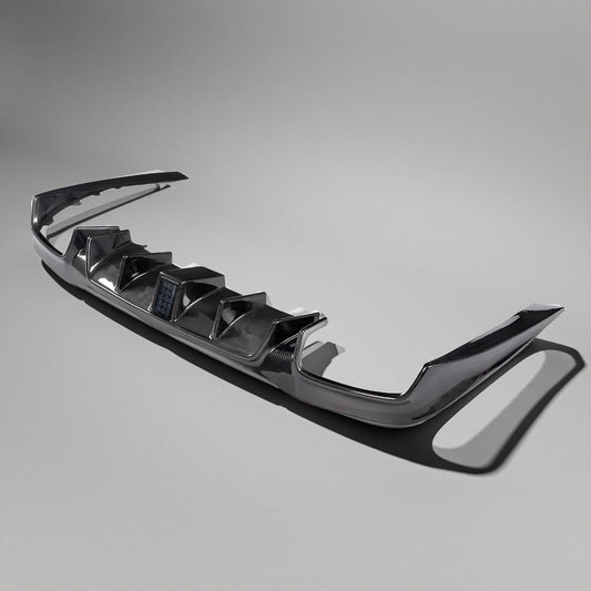 Carbon Fiber Rear Diffuser Lip for Mercedes Benz E-Class W213 E43/E63 AMG, E350, E400 Sport (2017-2018)
