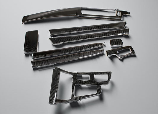 Carbon Fiber Interior Trim for BMW 5 Series F10, 9 Piece Set, 2011