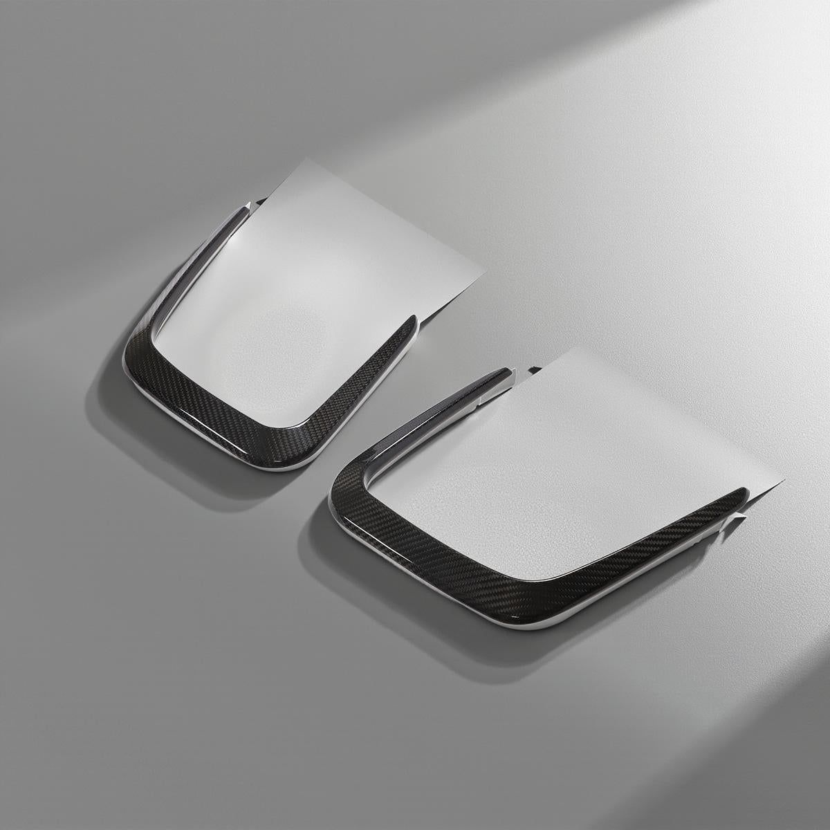 Set of 2 Dry Carbon Fiber Engine Hood Vent Covers for BMW M3 G80 and M4 G82/G83 (2021-2023)