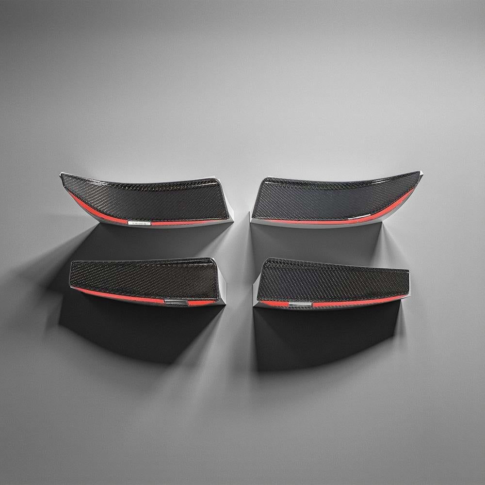 G8X M3 & M4 Carbon Fiber Canards for BMW G80 M3 Sedan & G82 M4 Coupe 2021-2022 4-Piece Set