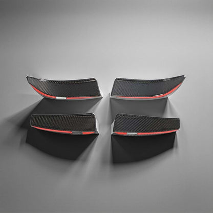 G8X M3 & M4 Carbon Fiber Canards for BMW G80 M3 Sedan & G82 M4 Coupe 2021-2022 4-Piece Set