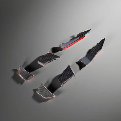 MAD Style Carbon Fiber F82 M4 Front Canards & Bumper Fins for BMW 3 & 4 Series F80 M3 & F82 M4