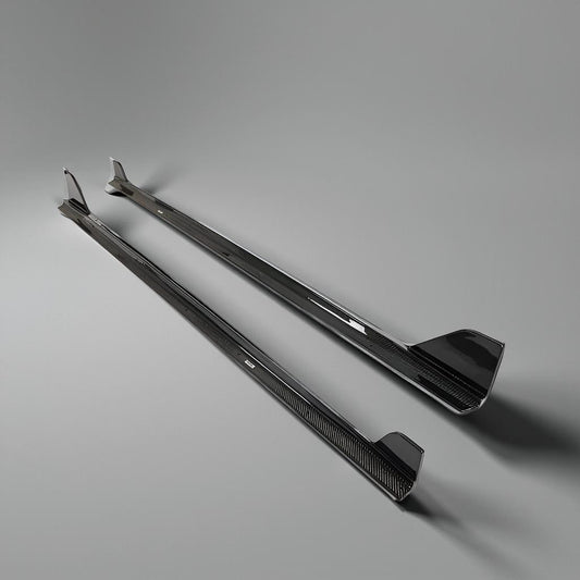 Carbon Fiber Side Skirt Extension Splitter for BMW 2 Series G42 M Sport 2022 & 2023
