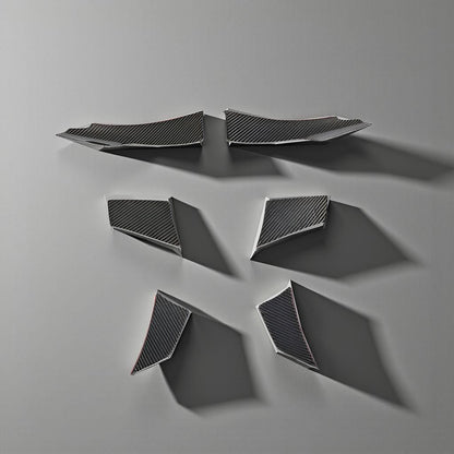 Carbon Fiber Front Canards & Bumper Fins for BMW F80 M3 & F82/F83 M4 (2014-2019)