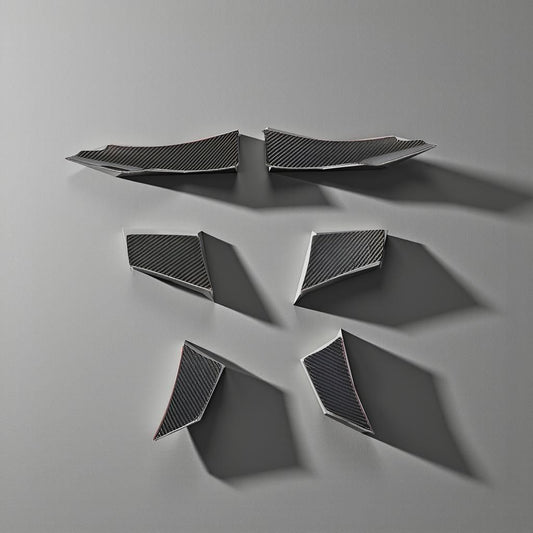 Carbon Fiber Front Canards & Bumper Fins for BMW F80 M3 & F82/F83 M4 (2014-2019)