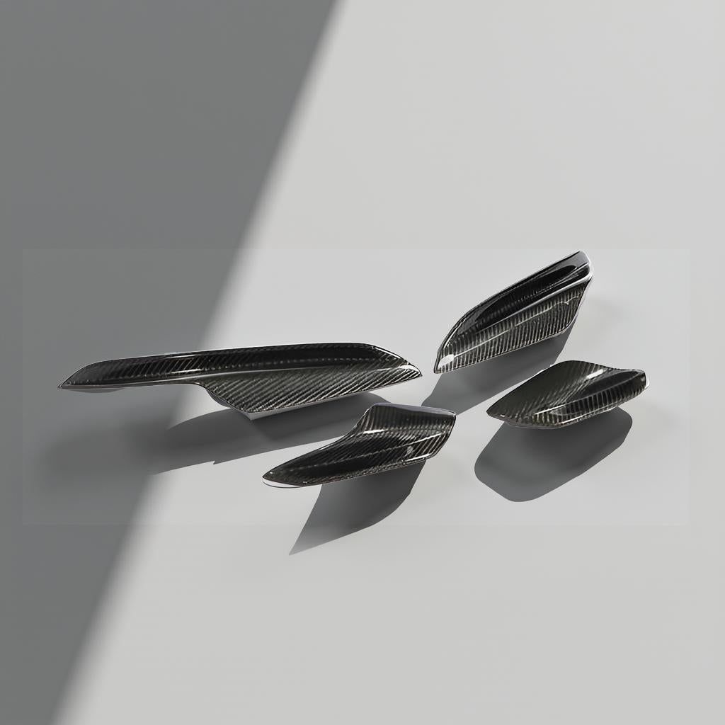 Carbon Fiber Front Canards Bumper Fins for BMW E90, E92 & E93 M3 (2005-2013)