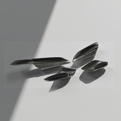 Carbon Fiber Front Canards Bumper Fins for BMW E90, E92 & E93 M3 (2005-2013)