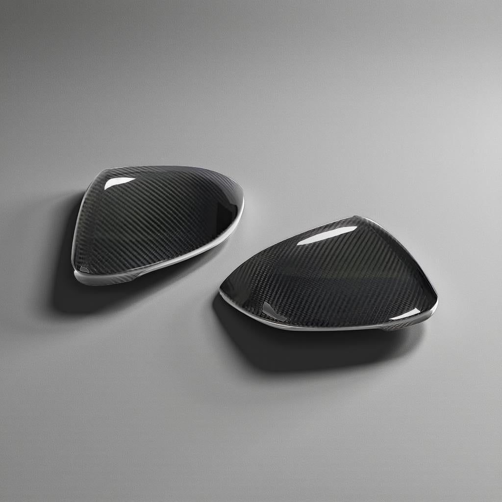 VW Golf MK8 GTI Dry Carbon Fiber Mirror Covers (2021-2023)