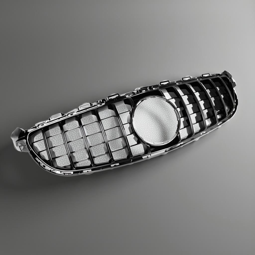 Glossy Black W205 C63 GT Grill for Mercedes Benz C63 AMG 2015-2019
