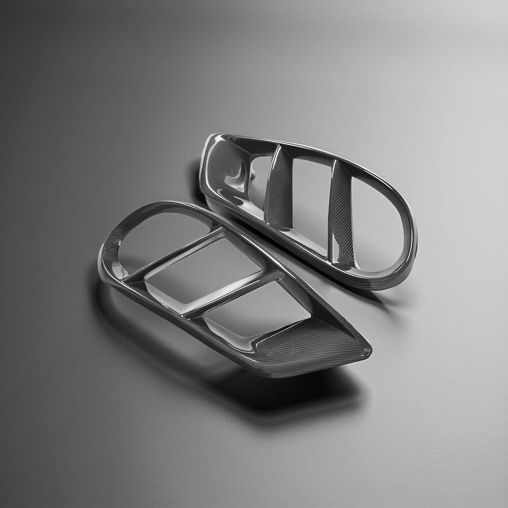 Carbon Fiber Sport Fog Lamp Covers for Mercedes-Benz C300, C400, C450 & C43 AMG Sedan (W205, 2015-2017)