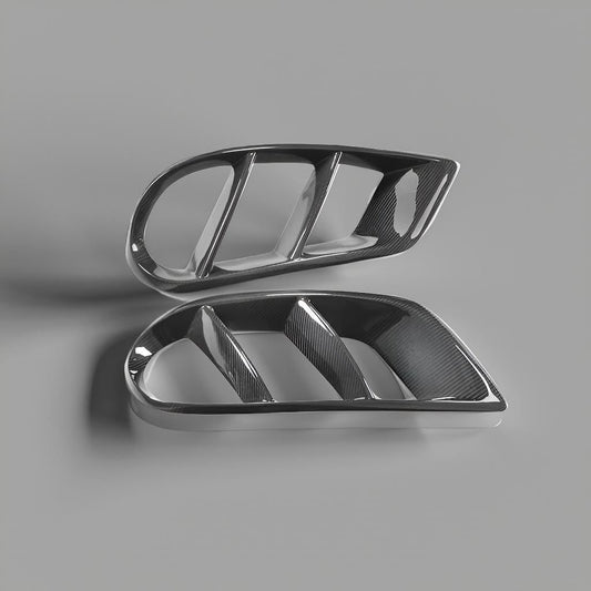 Carbon Fiber Sport Fog Lamp Covers for Mercedes-Benz C300, C400, C450 & C43 AMG Sedan (W205, 2015-2017)