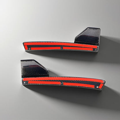 Carbon Fiber Rear Winglet Bumper Splitters for BMW X3 G01 M40i Sport Utility 2018-2019