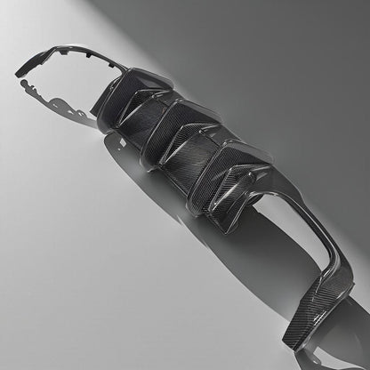 Carbon Fiber Rear Diffuser with Big Fins for Mercedes Benz C63 AMG Black Series (W204) (2012-2015)