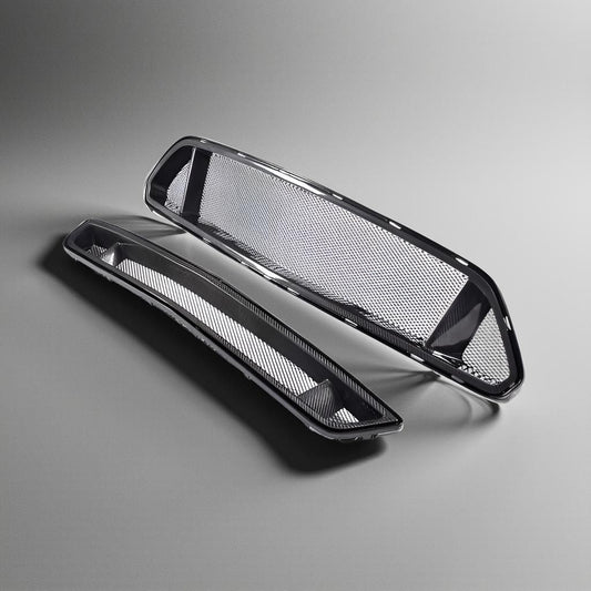 Carbon Fiber Front Grille for Ford Mustang GT or Shelby GT350R Coupe 2015-2017