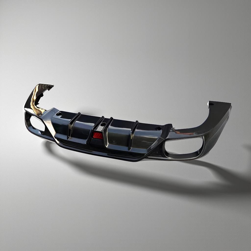 Carbon Fiber Rear splitter with Brake Light - Maserati Ghibli Base Sedan (2014-2017)