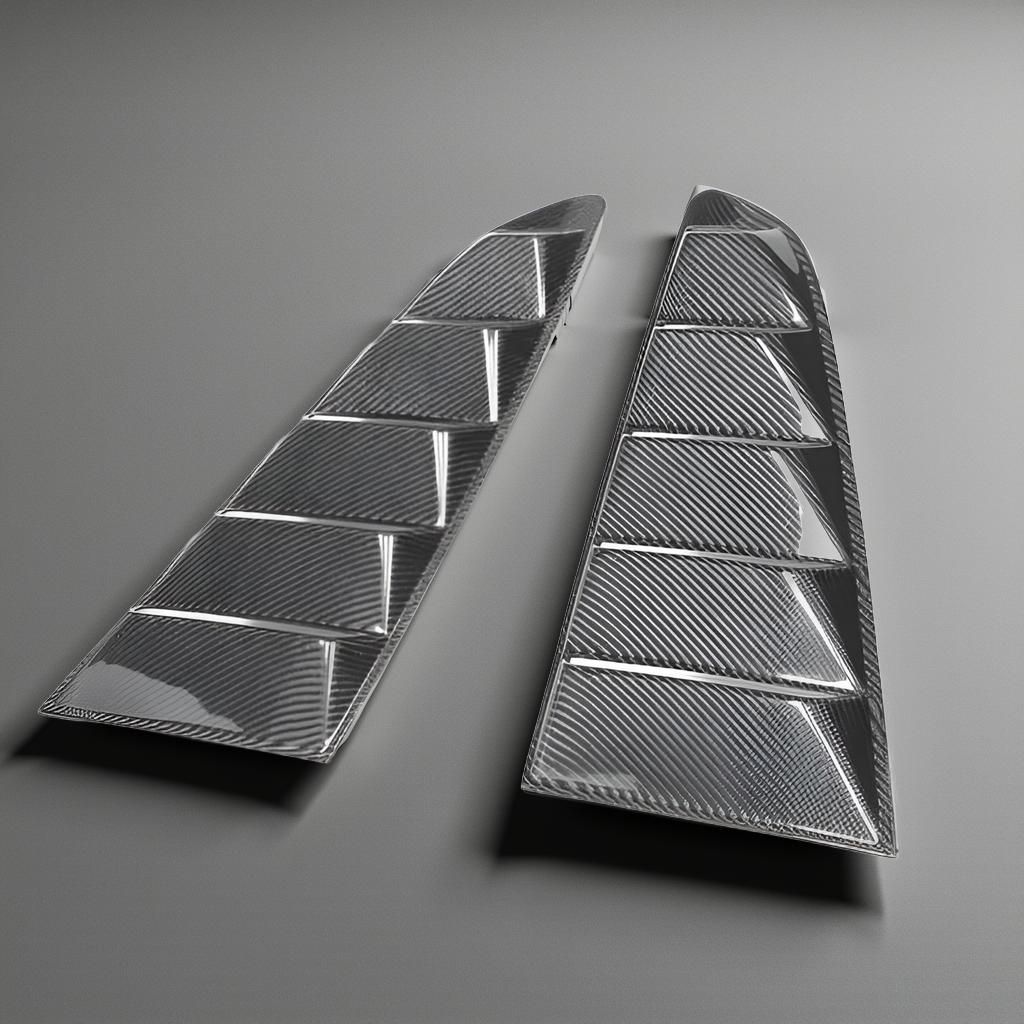 Carbon Fiber Rear Window Vents - Mustang GT Coupe 2-Door (2015-2019)