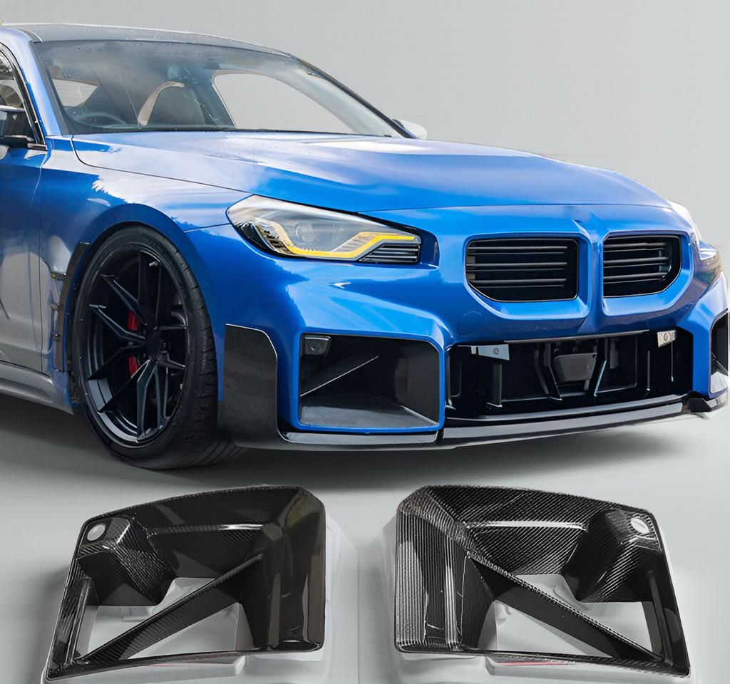 BMW M2 G87 2022-24 Real Carbon Front Bumper Air Duct Vent Trim Cover