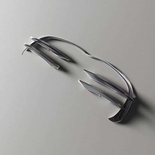 Carbon Fiber Front Canards - Mercedes-Benz C-Class (2019-2020, C200 & C300, 2D & 4D, W205/C205/A205)