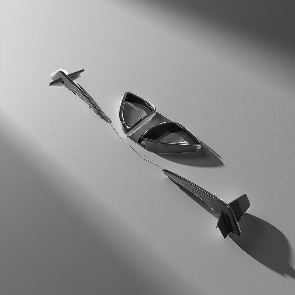 Dry Carbon Fiber Front Lower Grill Air Ducts for BMW G14/G15/G16 840i or M850i M Sport (2021-2023)