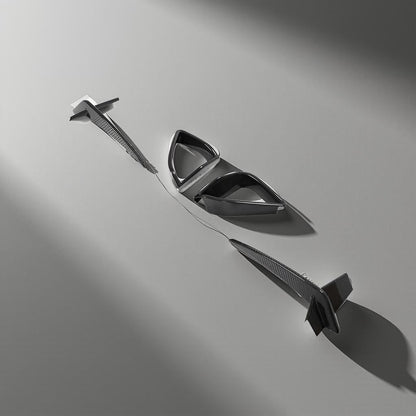 Dry Carbon Fiber Front Lower Grill Air Ducts for BMW G14/G15/G16 840i or M850i M Sport (2021-2023)