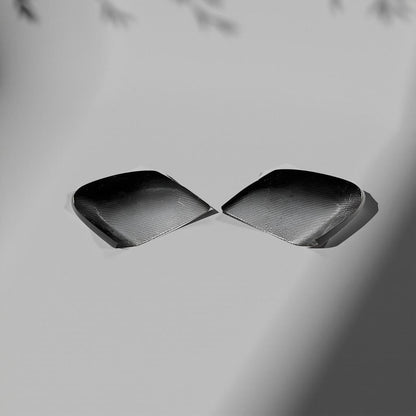 Stick-On Dry Carbon Fiber Mirror Covers for Chevrolet Corvette C8 2020-2021