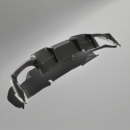 Carbon Fiber Rear Diffuser for Audi S4 B8.5 (2013-2016) Quad Pipe for A4 Sline Sport Sedan 4-Door