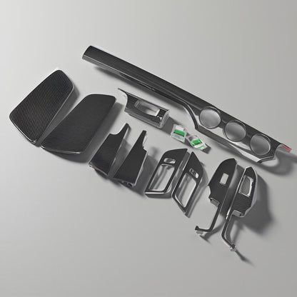 Carbon Fiber Interior Dash Trim Set for Ford Mustang 2015 to 2016