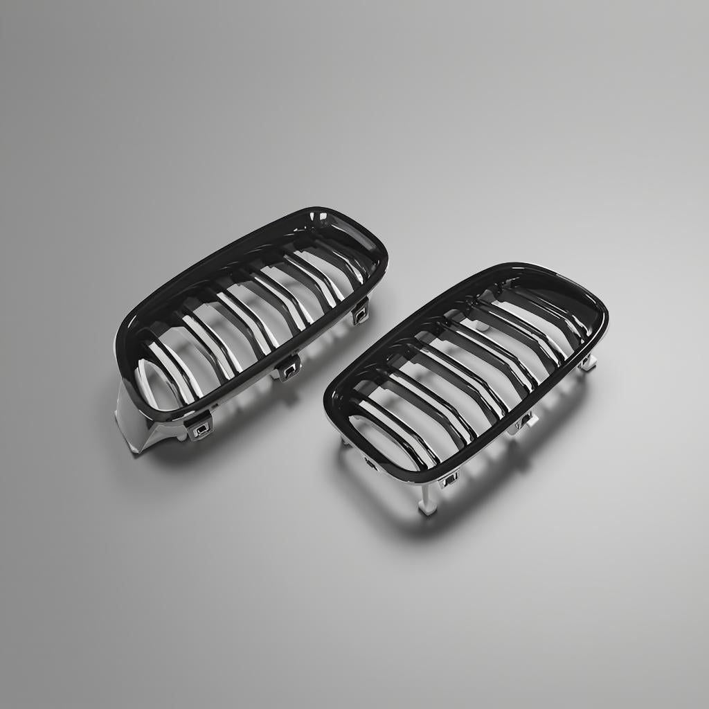 Glossy Black ABS M3 Dual Slats F30 Front Grille for BMW F31 325i, 320i, 328i, 335i (2012-2018)