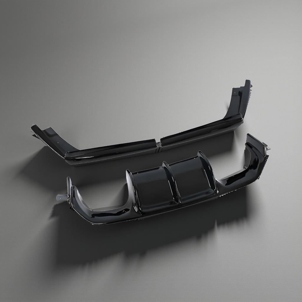 Gloss Black V-Style ABS Rear Diffuser for BMW F80 M3 & F82/F83 M4 (2014-2017)