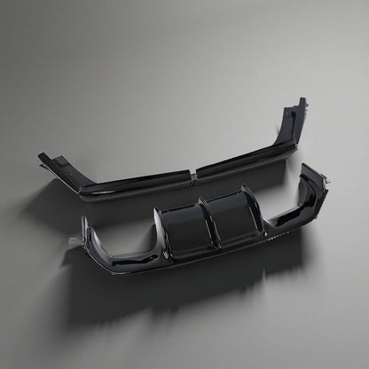 Gloss Black V-Style ABS Rear Diffuser for BMW F80 M3 & F82/F83 M4 (2014-2017)