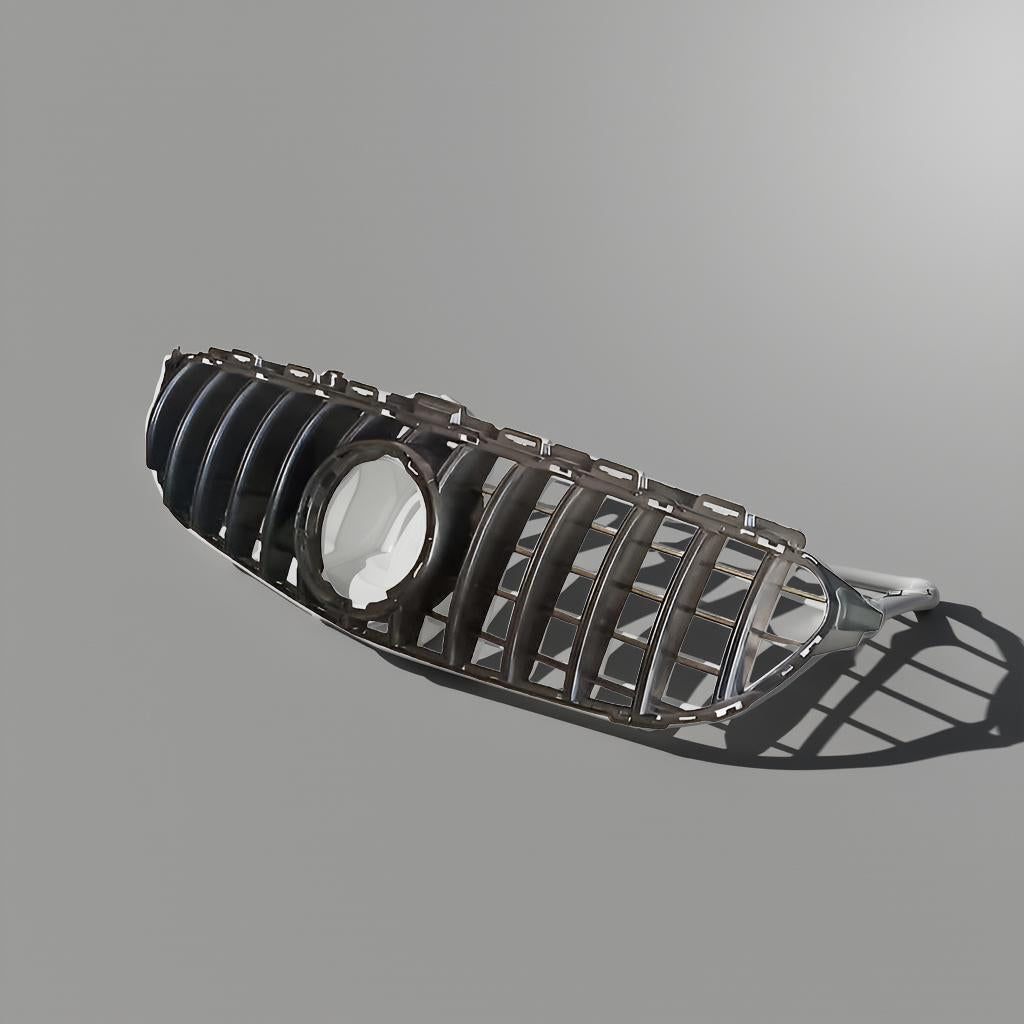 Silver & Black ABS Grill for Mercedes Benz W205 C180/C200/C300/C350/C43 Sport 2019