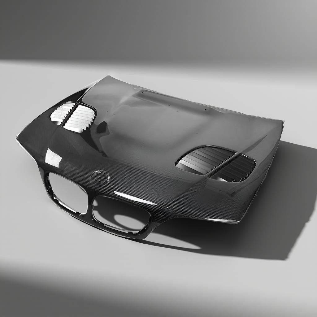 Carbon Fiber Vented Hood for BMW E46 GTR 325i & 330i Coupe 2-Door (2002-2005)
