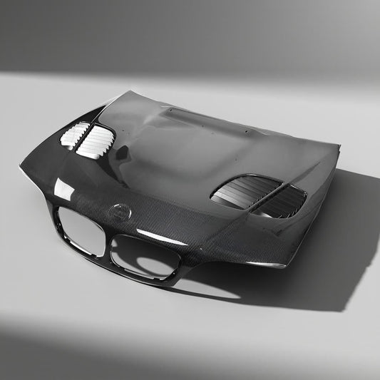 Carbon Fiber Vented Hood for BMW E46 GTR 325i & 330i Coupe 2-Door (2002-2005)