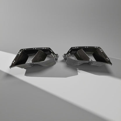 Carbon Fiber Front Fog Light Grill Air Vent Cover Trim for BMW G80 M3 & G82/G83 M4