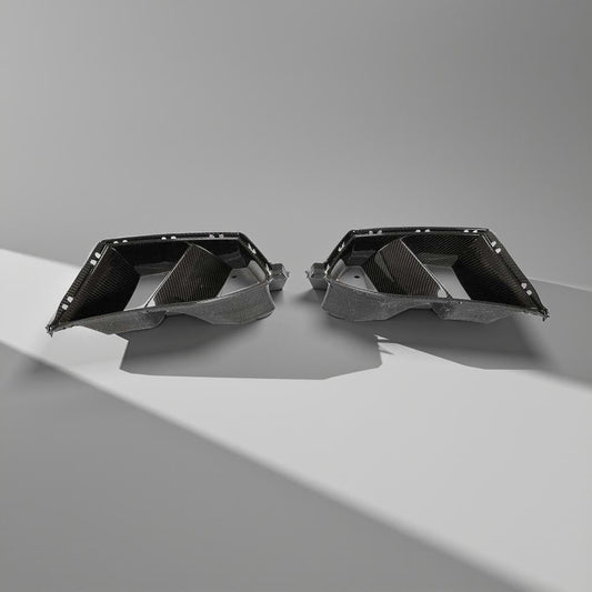 Carbon Fiber Front Fog Light Grill Air Vent Cover Trim for BMW G80 M3 & G82/G83 M4