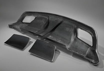 Carbon Fiber Rear Diffuser Lip Spoiler for Mercedes Benz C117 CLA250, CLA260 & CLA45 (2013-2014)