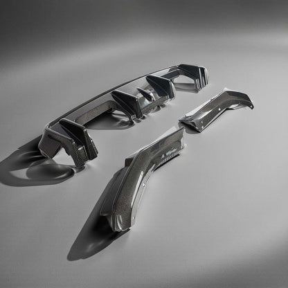 Dry Carbon Fiber Rear Bumper Diffuser & Side Splitter for BMW G82/G83 M4 (2021-2023)