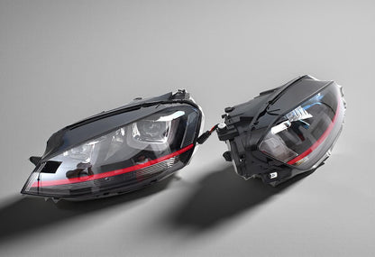 MK7 Front Bumper & ABS Headlights for VW Golf 7 GTI Style - LHD