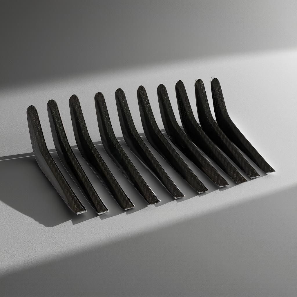 10-Piece Carbon Fiber Front Grill Decoration - Maserati Ghibli S Q4 (2018-2019)