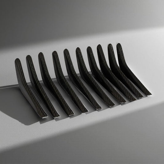 10-Piece Carbon Fiber Front Grill Decoration - Maserati Ghibli S Q4 (2018-2019)