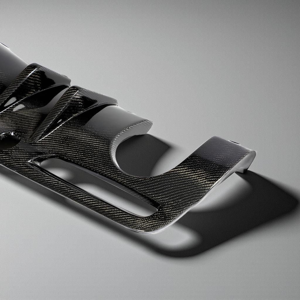 GR A90 Carbon Fiber Rear Diffuser Lip Splitter for Toyota Supra (2018-2024)