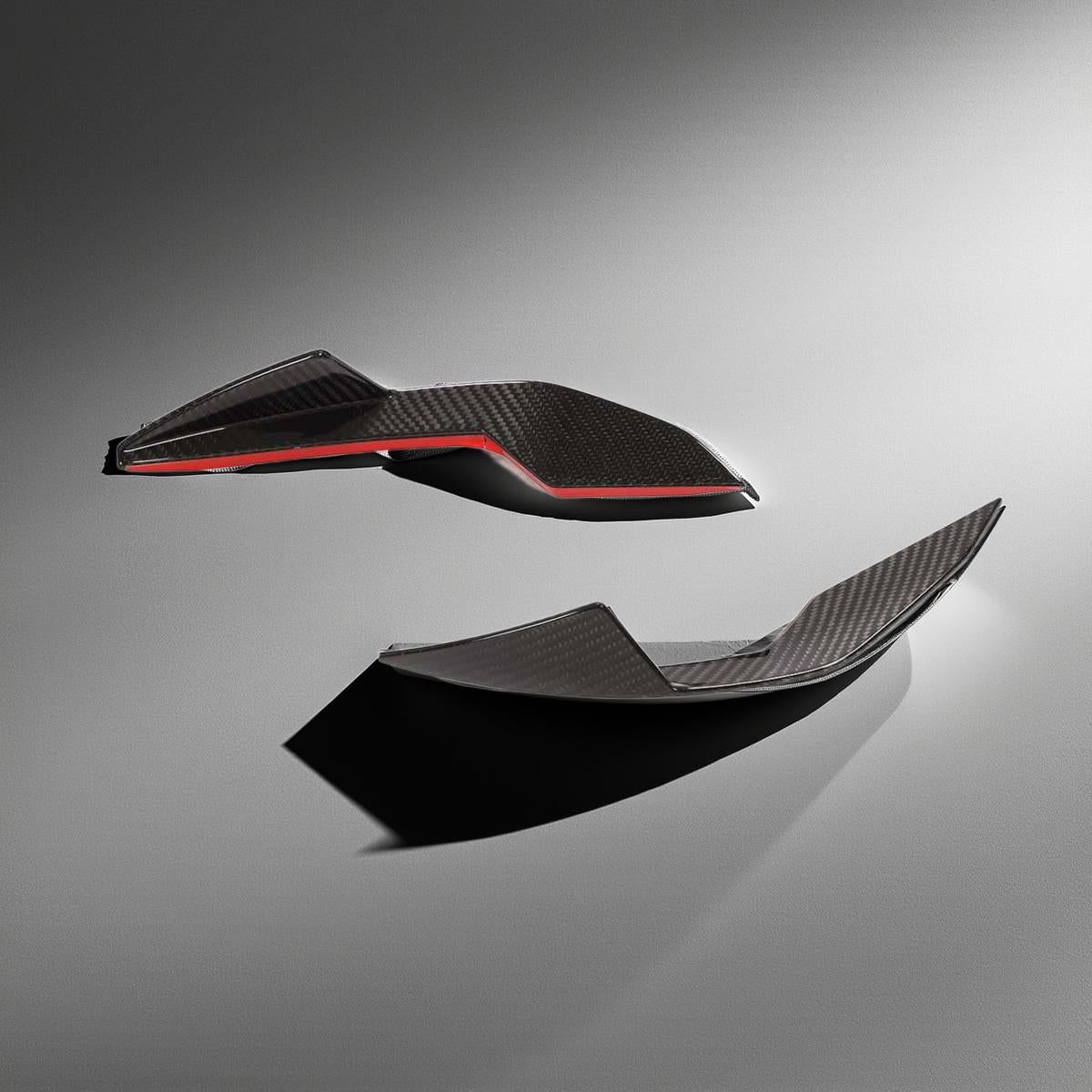 Dry Carbon Fiber Front Bumper Fins for BMW G80 M3 & G83 M4 Competition 2020-2023