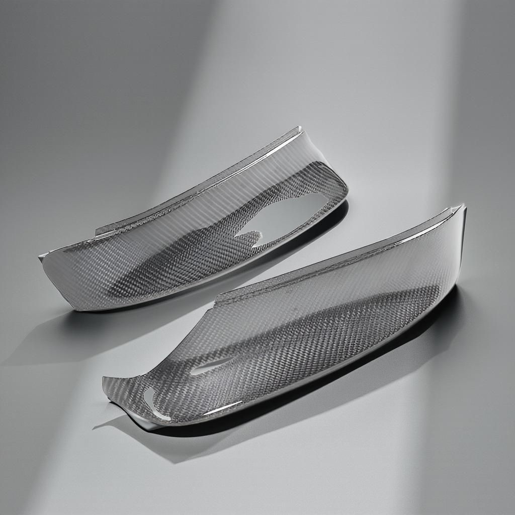 E46 CSL Carbon Fiber Front Bumper Splitters & Diffuser for BMW E46